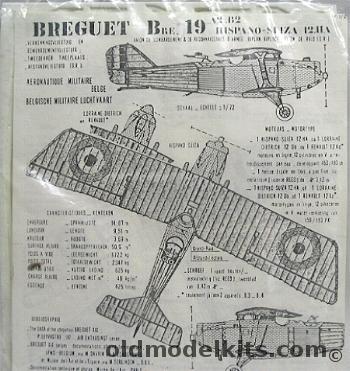 Unknown 1/72 Breguet XIX A.2 / B.2 Belgian Airforce plastic model kit